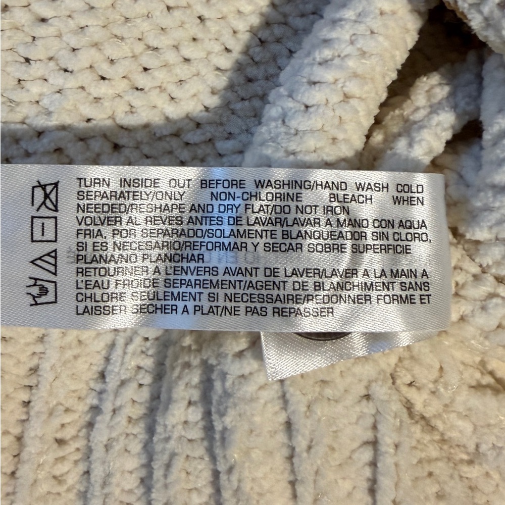 Ladies Size M Striped Cream and Tan‎ Women's Sweater NEW - Picture 7 of 14